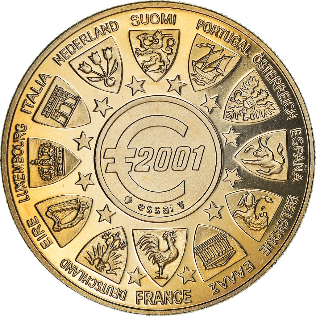 Frankreich, Medaille, L'Europe, La Semeuse, Politics, 2001, Jimenez, STGL