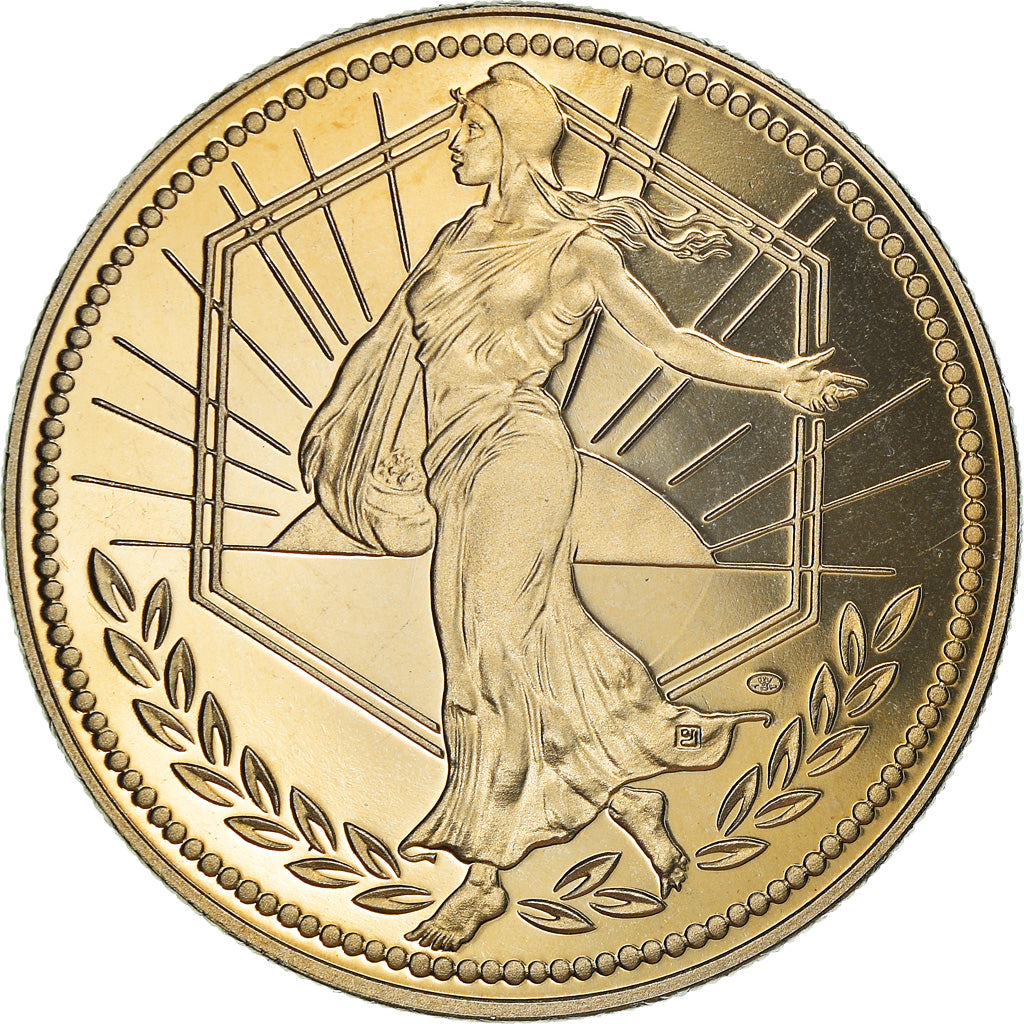Frankreich, Medaille, L'Europe, La Semeuse, Politics, 2001, Jimenez, STGL
