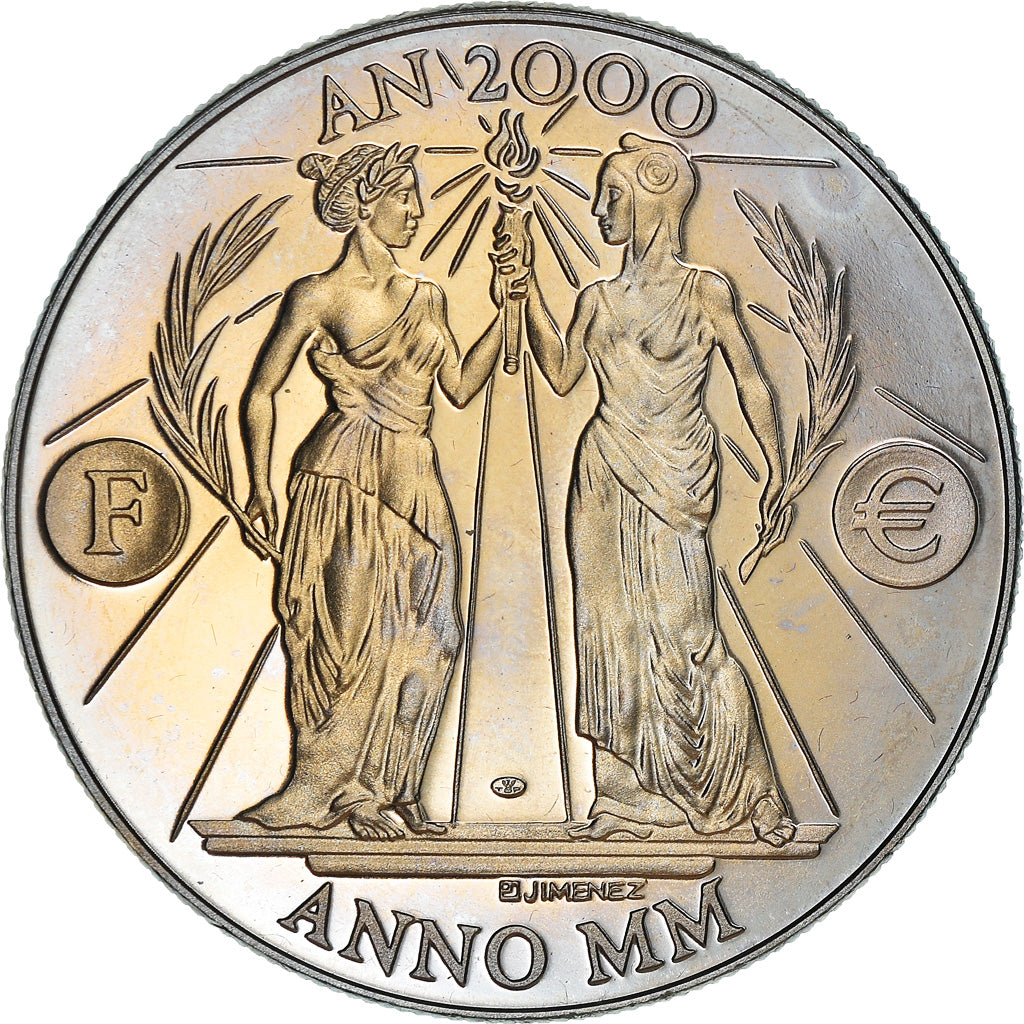 France, Medal, Europa, An 2000, Society, 2000, Jimenez, MS(63), Copper-nickel