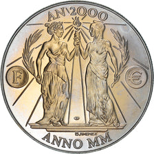 France, Medal, Europa, An 2000, Society, 2000, Jimenez, MS(63), Copper-nickel
