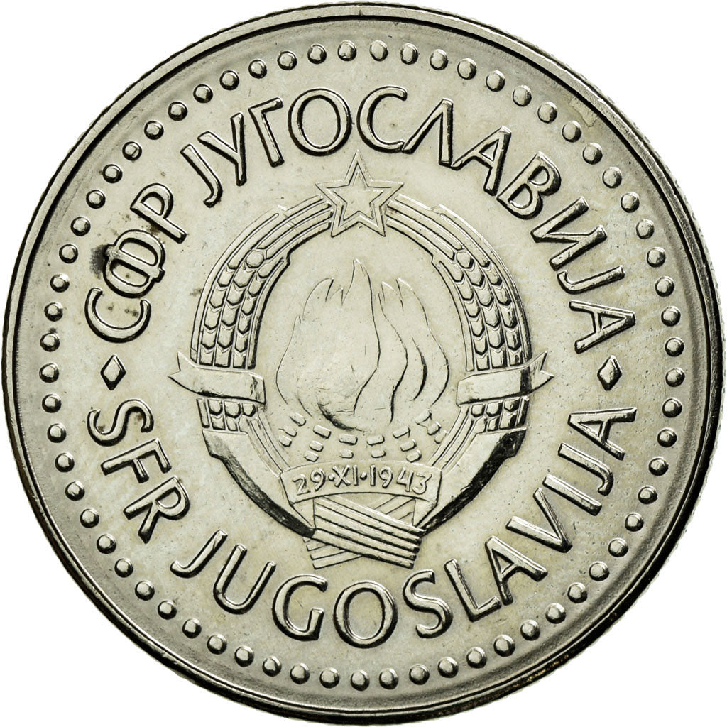 Coin, Yugoslavia, 20 Dinara, 1985, EF(40-45), Copper-Nickel-Zinc, KM:112
