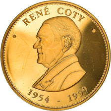 França, Medal, René Coty, Président de la République, Politics, MS(65-70)