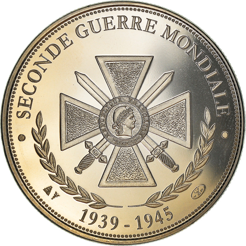 Francia, medaglia, 70 Ans de la Victoire de 1945, WAR, FDC, Rame-nichel