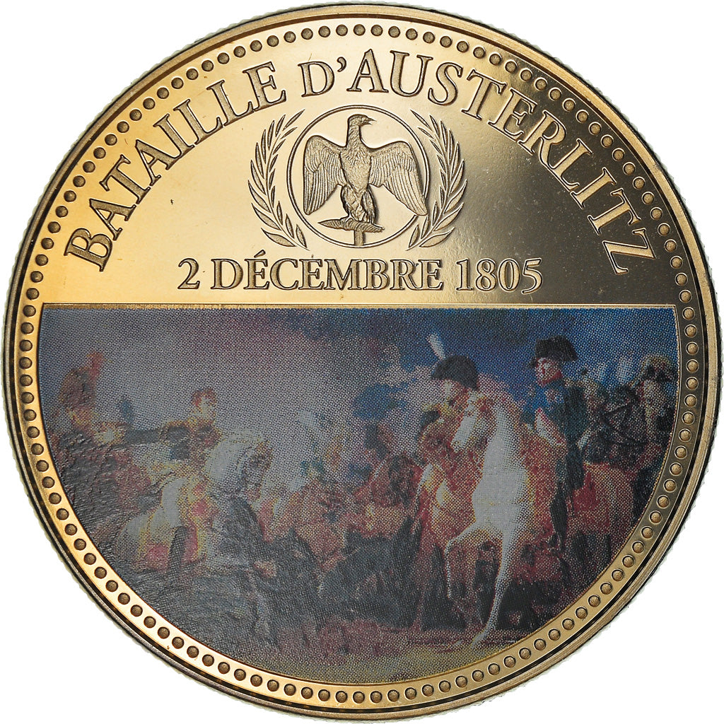 France, Medal, Napoléon Ier, Bataille d'Austerlitz, History, MS(65-70)