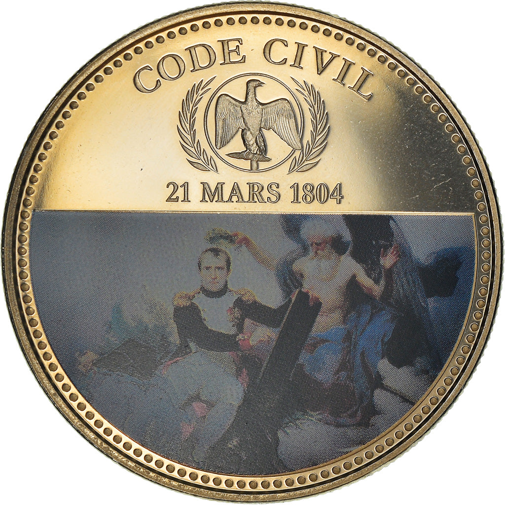France, Medal, Napoléon Ier, Code Civil (1804), History, MS(65-70)