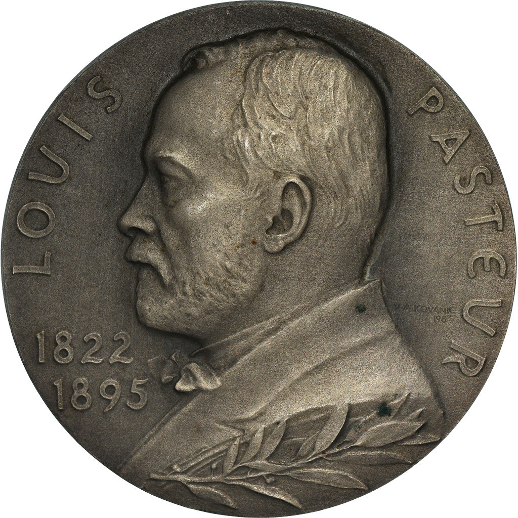 Czechoslovakia, Medal, Louis Pasteur, Universitas Brno Kosice, 1985, Kovanic