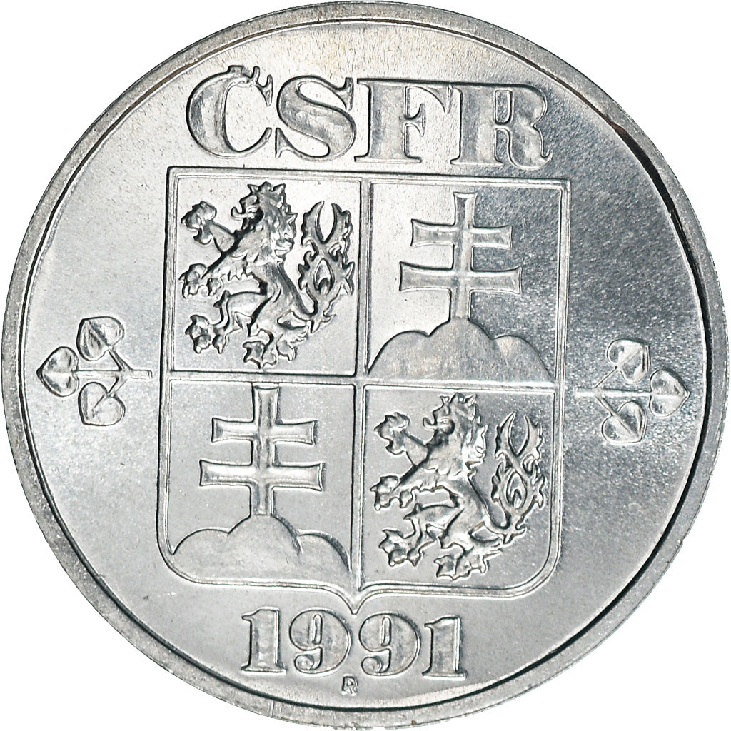 Moneta, Cecoslovacchia, Haler, 1991, SPL, Alluminio, KM:149