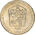 Coin, Czechoslovakia, 2 Koruny, 1990, MS(63), Copper-nickel, KM:75