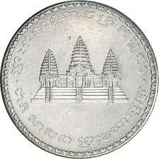 Coin, Cambodia, 100 Riels, 1994, MS(64), Steel, KM:93