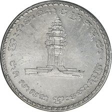 Moneta, Cambogia, 50 Riels, 1994, SPL+, Acciaio, KM:92