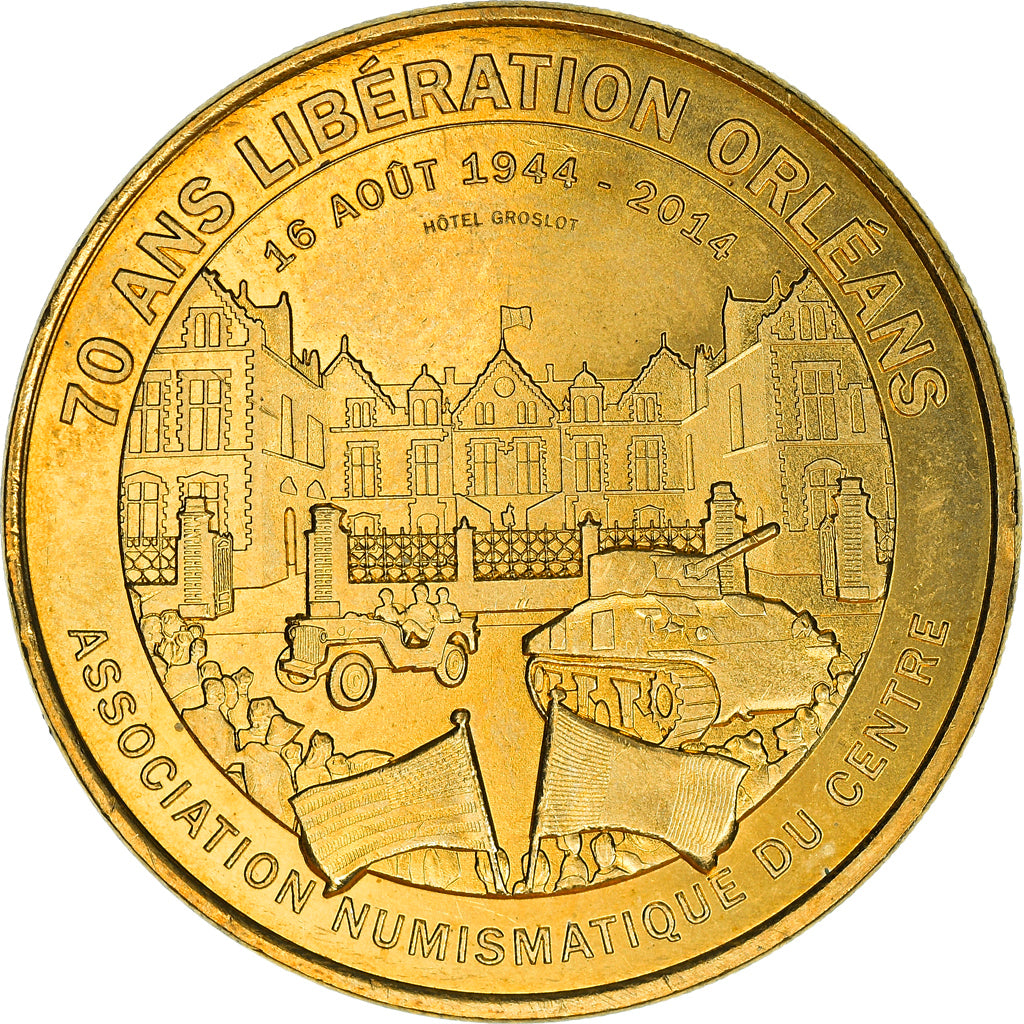 France, Token, Touristic token, 70 Ans de la Libération d'Orléans, 2014, MDP