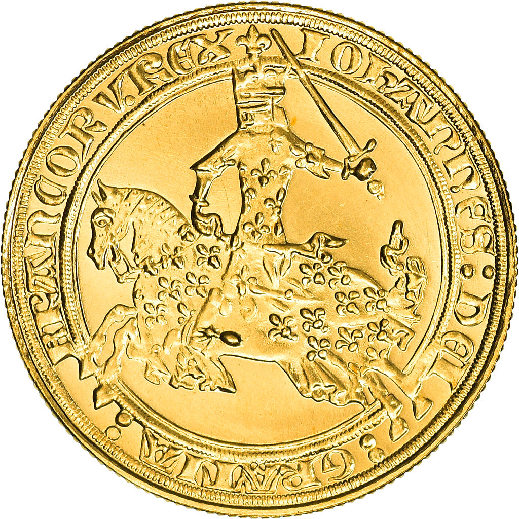 France, Medal, Reproduction du Franc à Cheval, Jean II le Bon, History, 1981