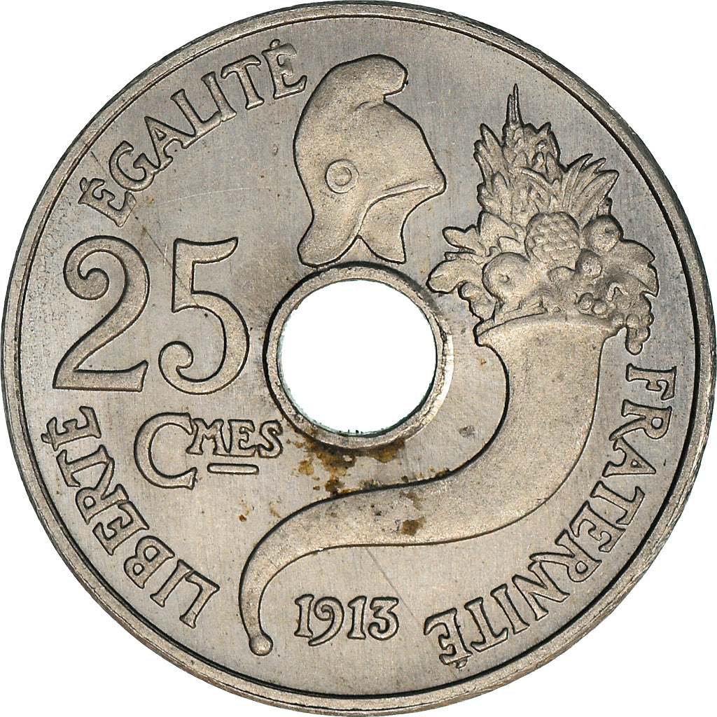 Coin, France, Essai de Peter, 25 Centimes, 1913, MS(60-62), Nickel, Gadoury:72.3