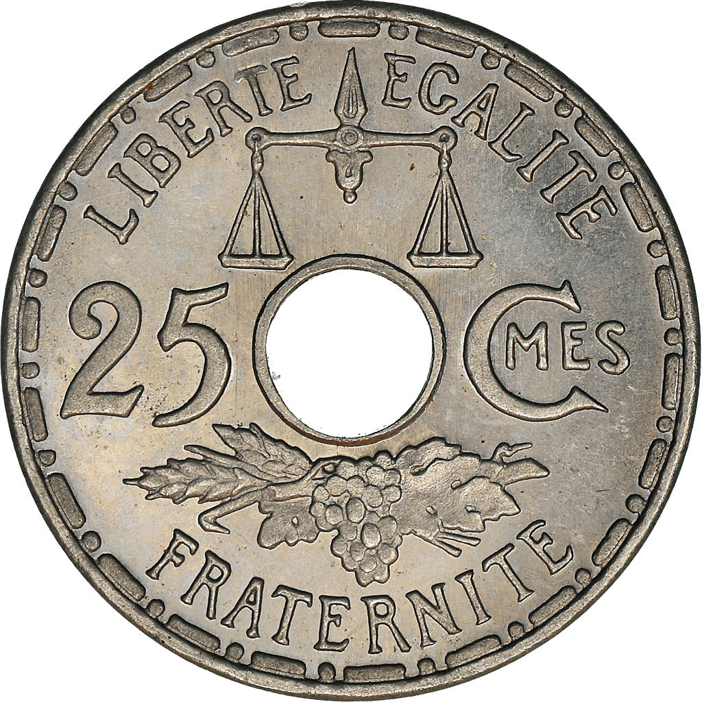 Coin, France, Essai de Becker, Petit Module, 25 Centimes, 1914, MS(60-62)
