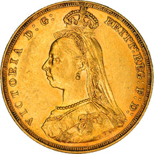 Coin, Australia, Victoria, Sovereign, 1887, Melbourne, AU(50-53), Gold, KM:10