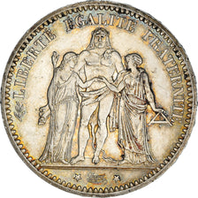 Coin, France, Hercule, 5 Francs, 1873, Paris, MS(63), Silver, KM:820.1