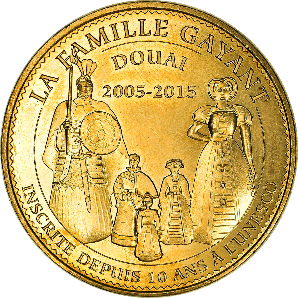 France, Token, Tourist Token, 59/ La Famille Gayant - Douai, 2015, Monnaie de