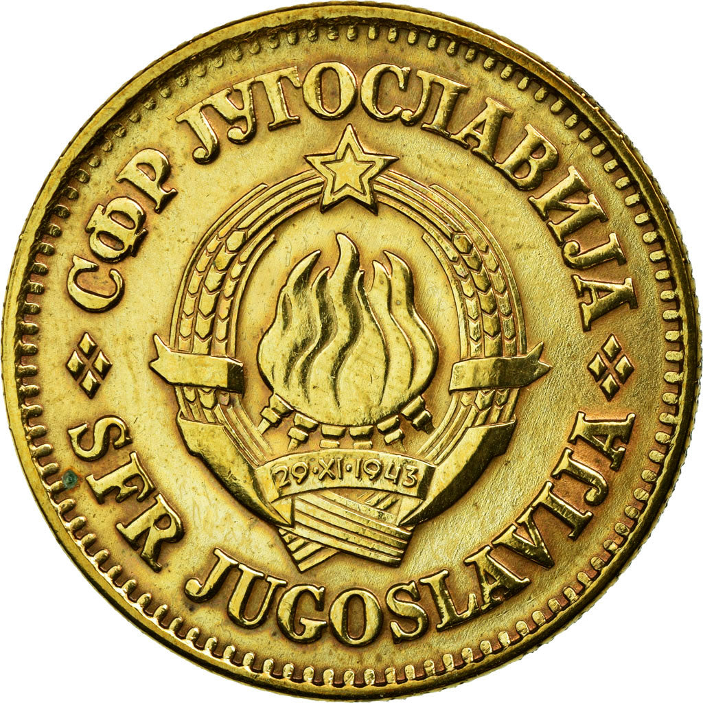 Coin, Yugoslavia, 50 Para, 1976, EF(40-45), Brass, KM:46.1