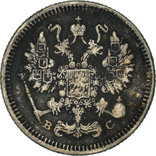 Coin, Russia, Nicholas II, 10 Kopeks, 1915, EF(40-45), Silver, KM:20a.3