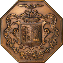 France, Token, Chambre de Commerce d'Elbeuf, 1862, MS(65-70), Bronze