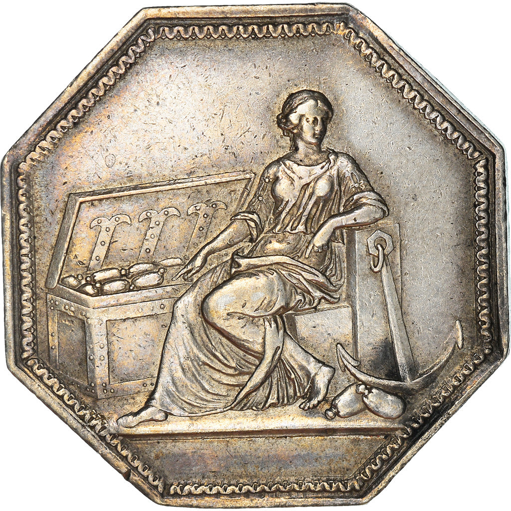 France, Token, Banques, Caisse d'Escompte, Galle, AU(50-53), Silver