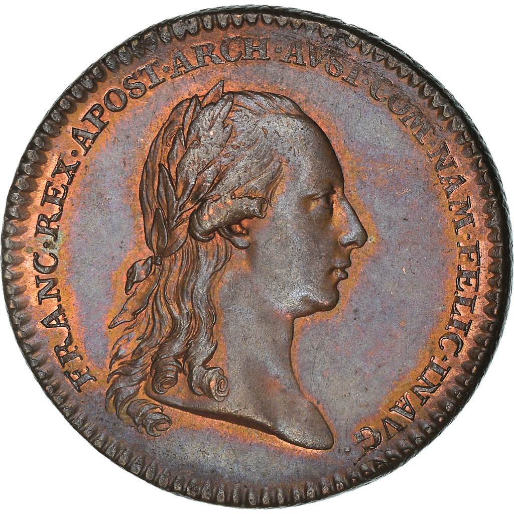 Autriche, Jeton, Habsbourg, François II, Hommage à Namur, History, 1792, Van