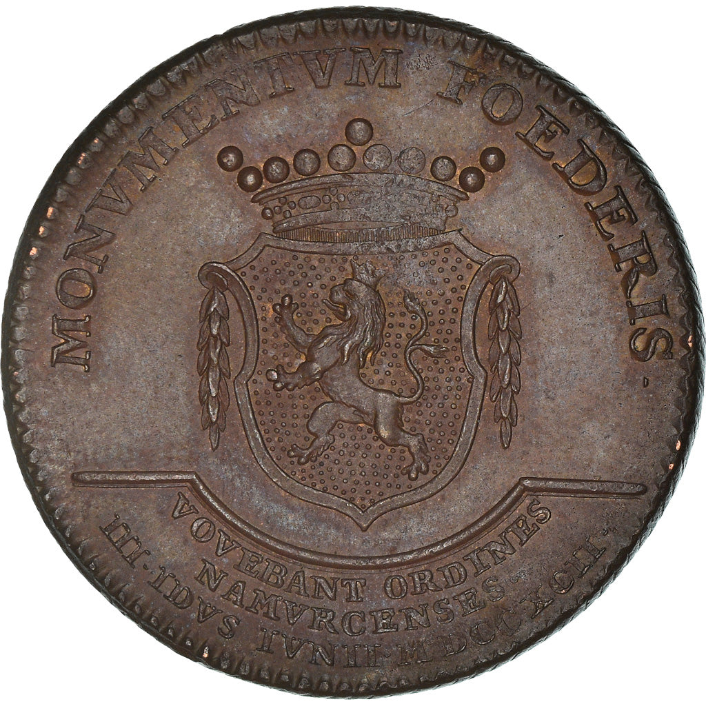 Autriche, Jeton, Habsbourg, François II, Hommage à Namur, History, 1792, Van
