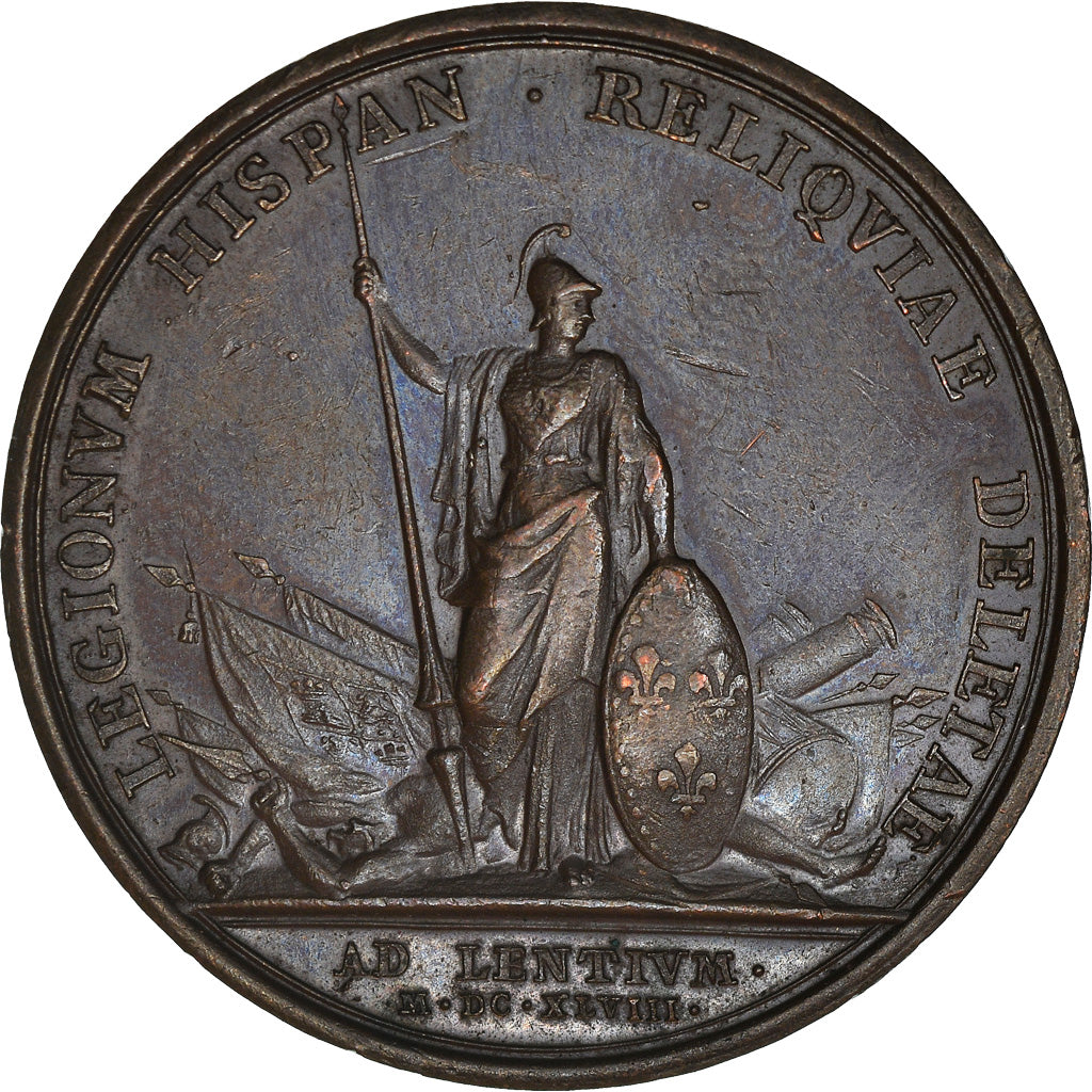 Francia, medalla, Louis XIV, Bataille de Lens, History, 1648, Mauger, MBC+