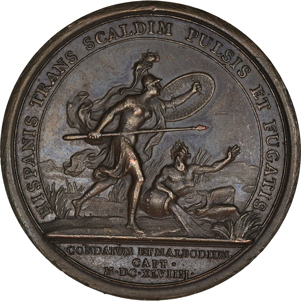 Frankreich, Medaille, Louis XIV, Prise de Condé et de Maubeuge, History, 1649