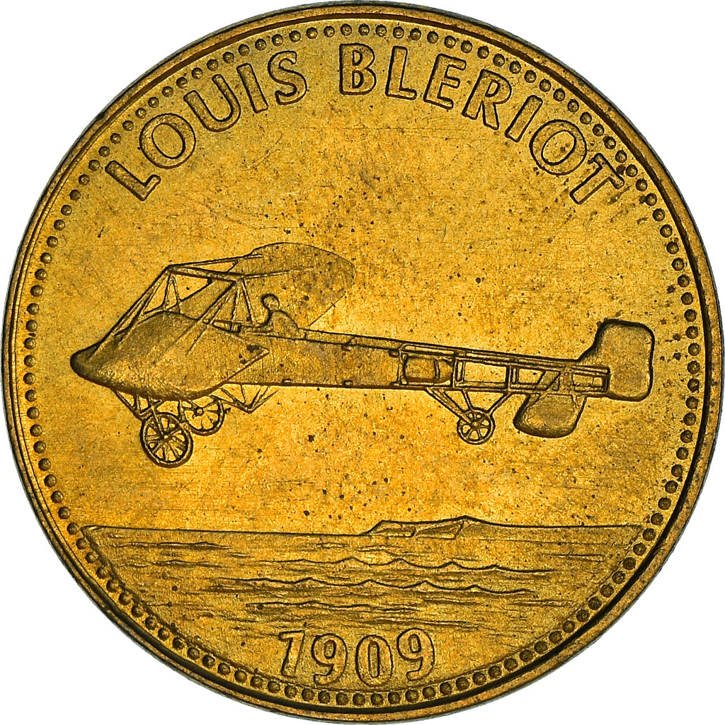 France, Token, Aviation, Louis Blériot, 1909, MS(64), Bronze-Aluminium