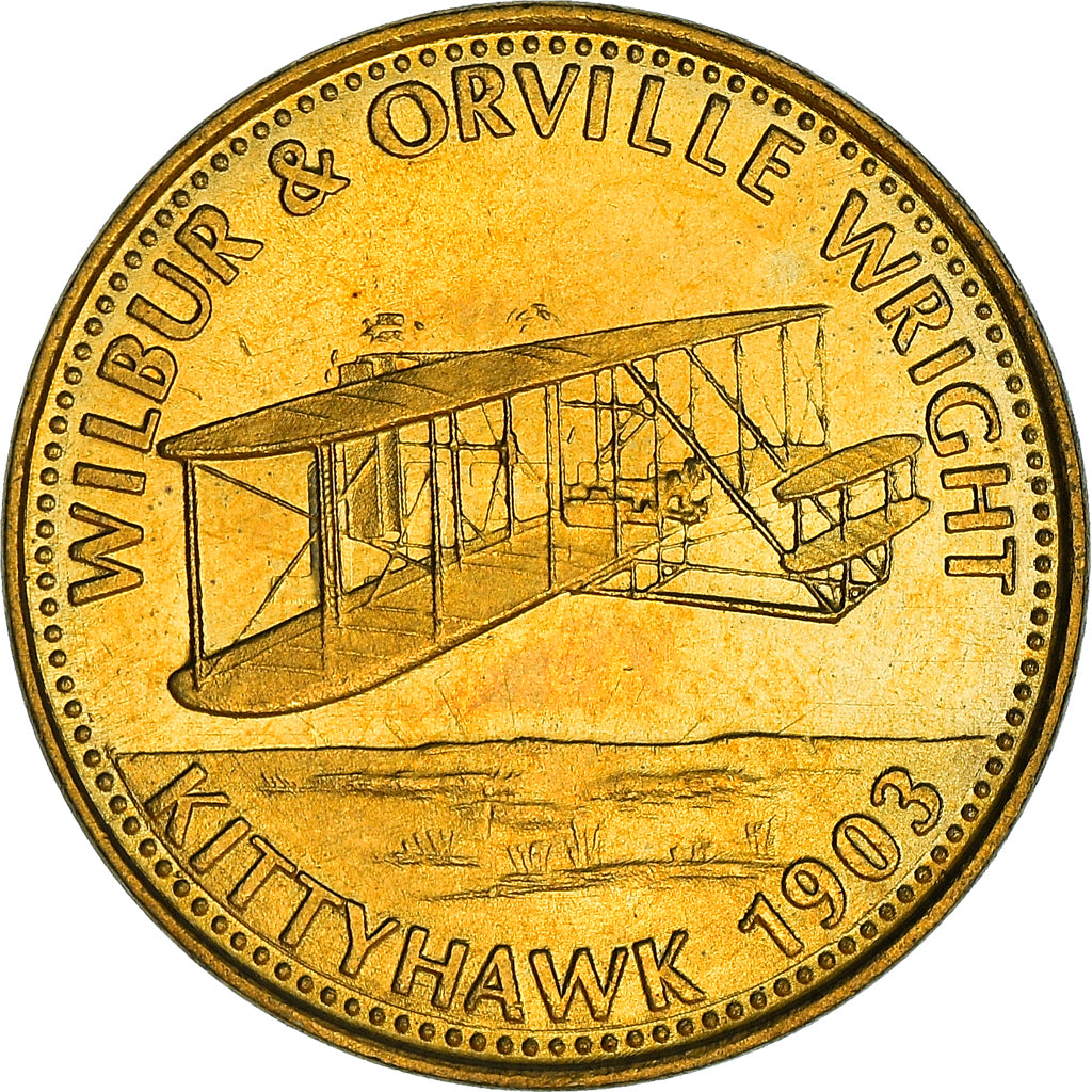 France, Token, Collection Shell, Wilbur and Orville Wright, Aviation, MS(64)