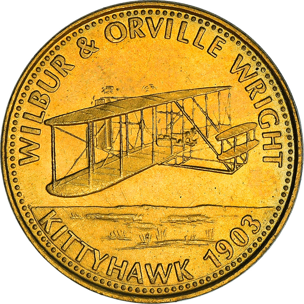 France, Token, Collection Shell, Wilbur and Orville Wright, Aviation, MS(65-70)