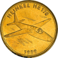 France, Token, Collection Shell, Heinkel HE 178, Aviation, MS(64)