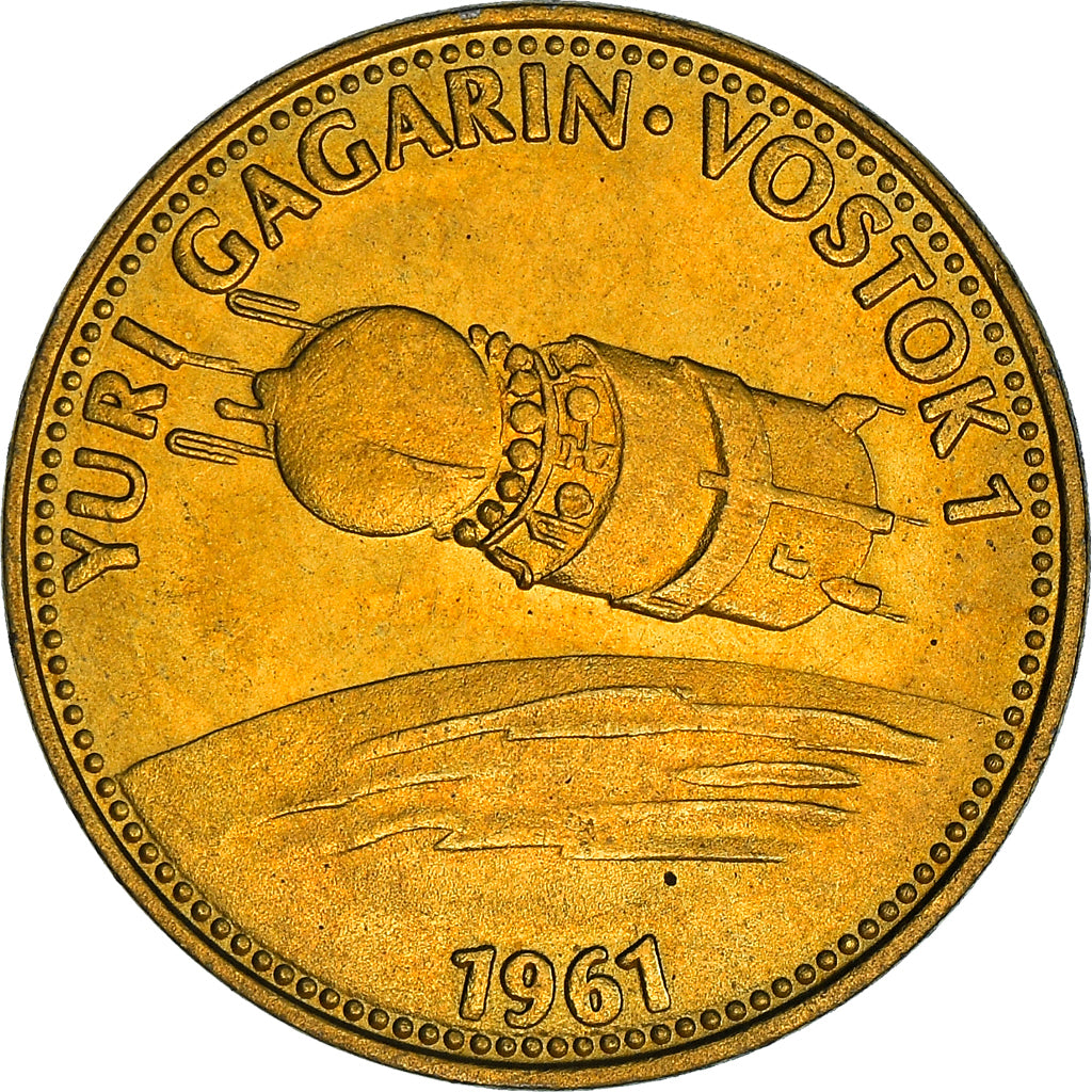 Francia, Token, Collection Shell, Yuri Gagarin, Vostok 1, Aviation, SC+, Bronce