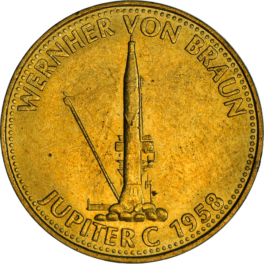 France, Token, Collection Shell, Wernher von Braun, Aviation, MS(64)