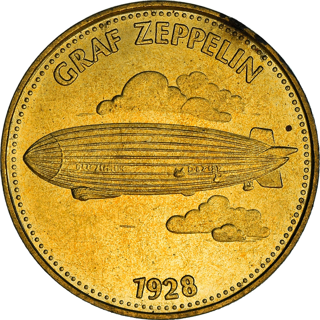 França, Token, Collection Shell, Graf Zeppelin, Aviação, MS(63)