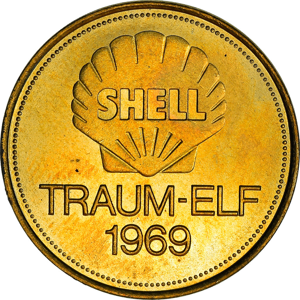 Germany, Token, Shell, Traum-Elf, Football, Günter Netzer, 1969, MS(64)