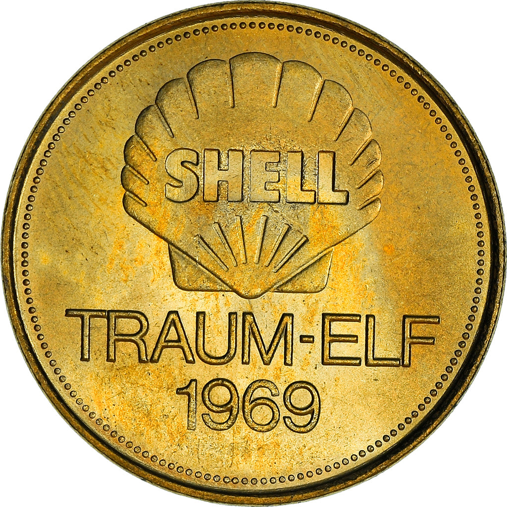 Germany, Token, Shell, Traum-Elf, Football, Uwe Seeler, 1969, MS(64)