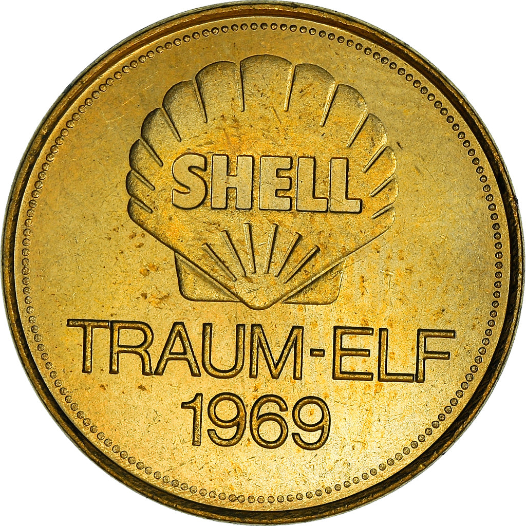 Deutschland, Token, Shell, Traum-Elf, Football, Franz Beckenbauer, 1969, UNZ+