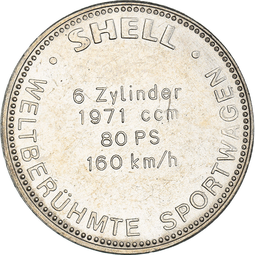 Germany, Token, Shell, BMW 328, Automobile, MS(63), Copper-nickel