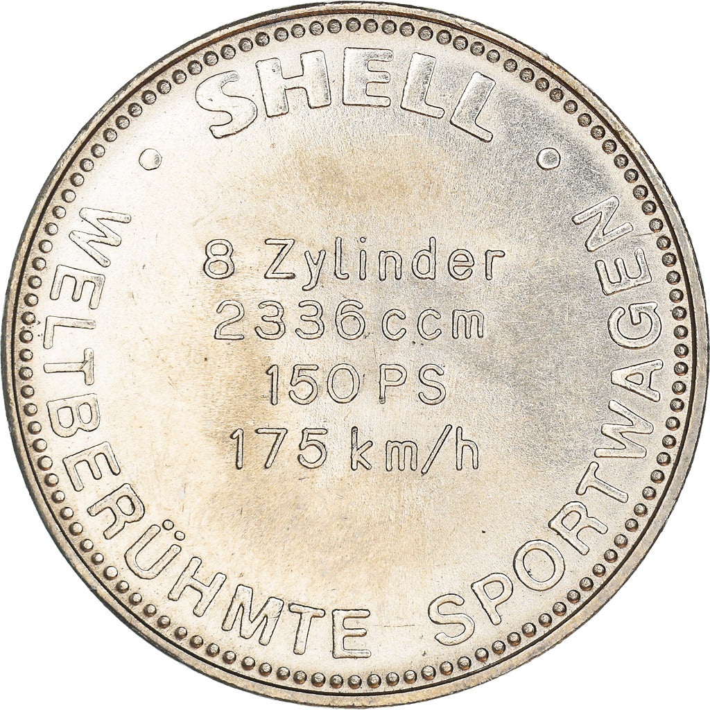 Germany, Token, Shell, Alfa Roméo 8C 2300, Automobile, MS(63), Copper-nickel