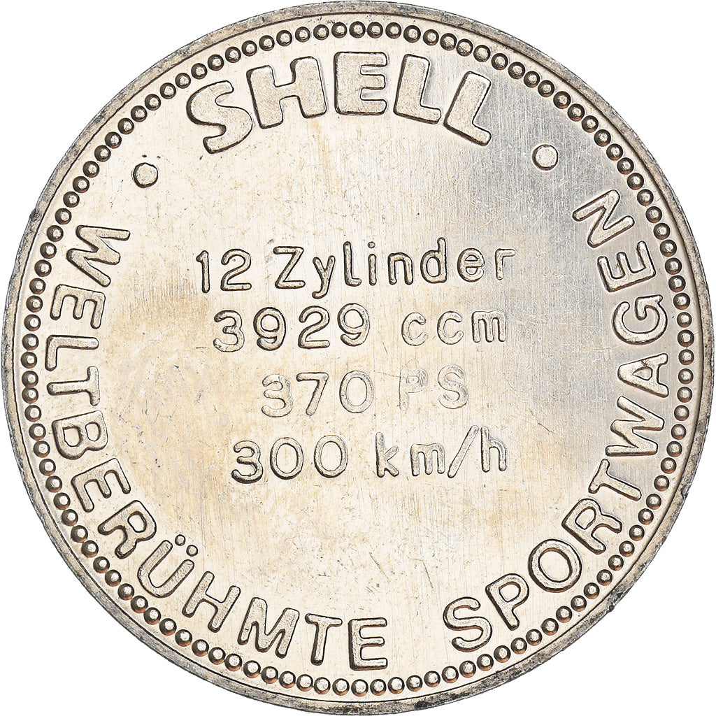Germany, Token, Shell, Lamborghini Miura, Automobile, AU(55-58), Copper-nickel