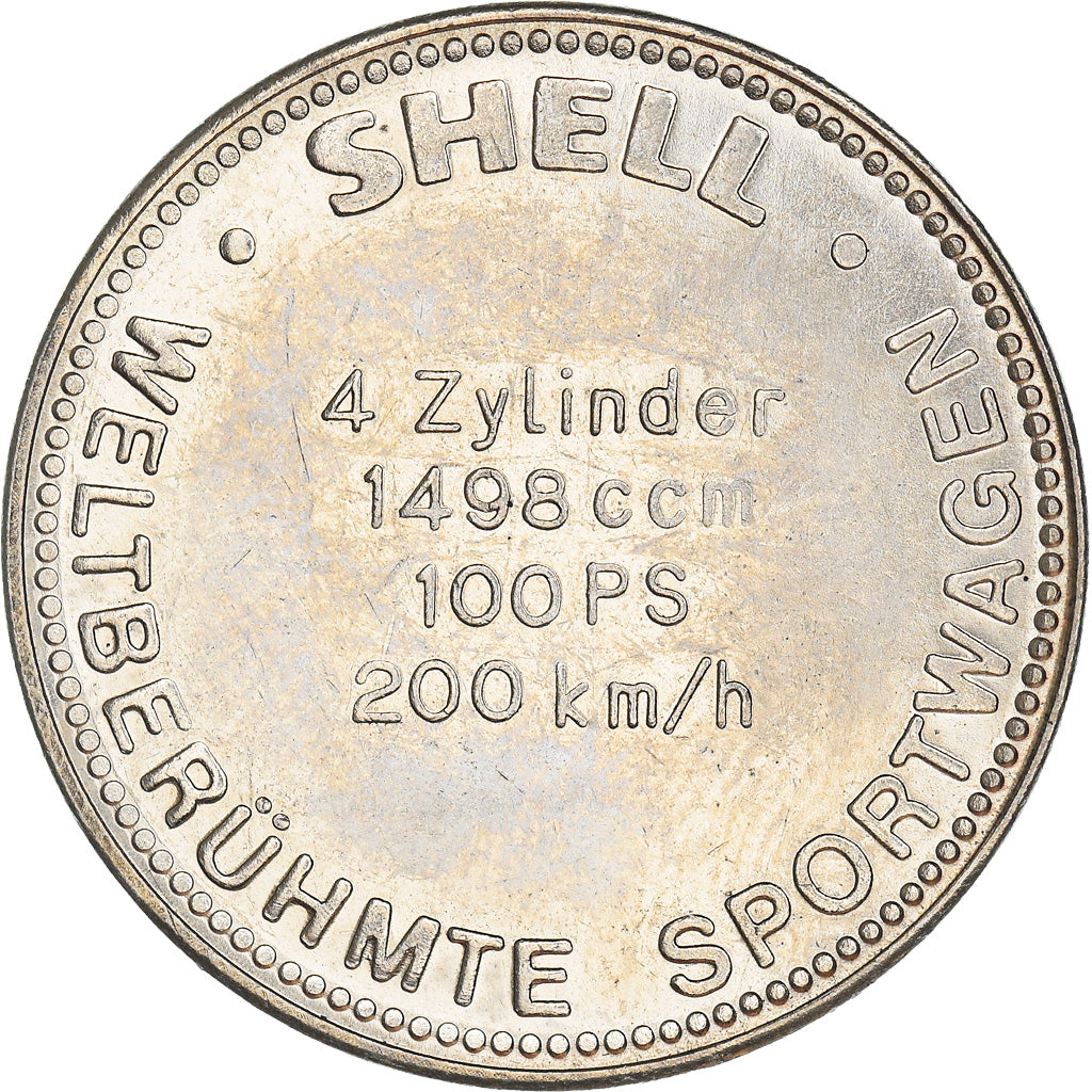 Germany, Token, Shell, Porsche Carrera, Automobile, AU(55-58), Copper-nickel
