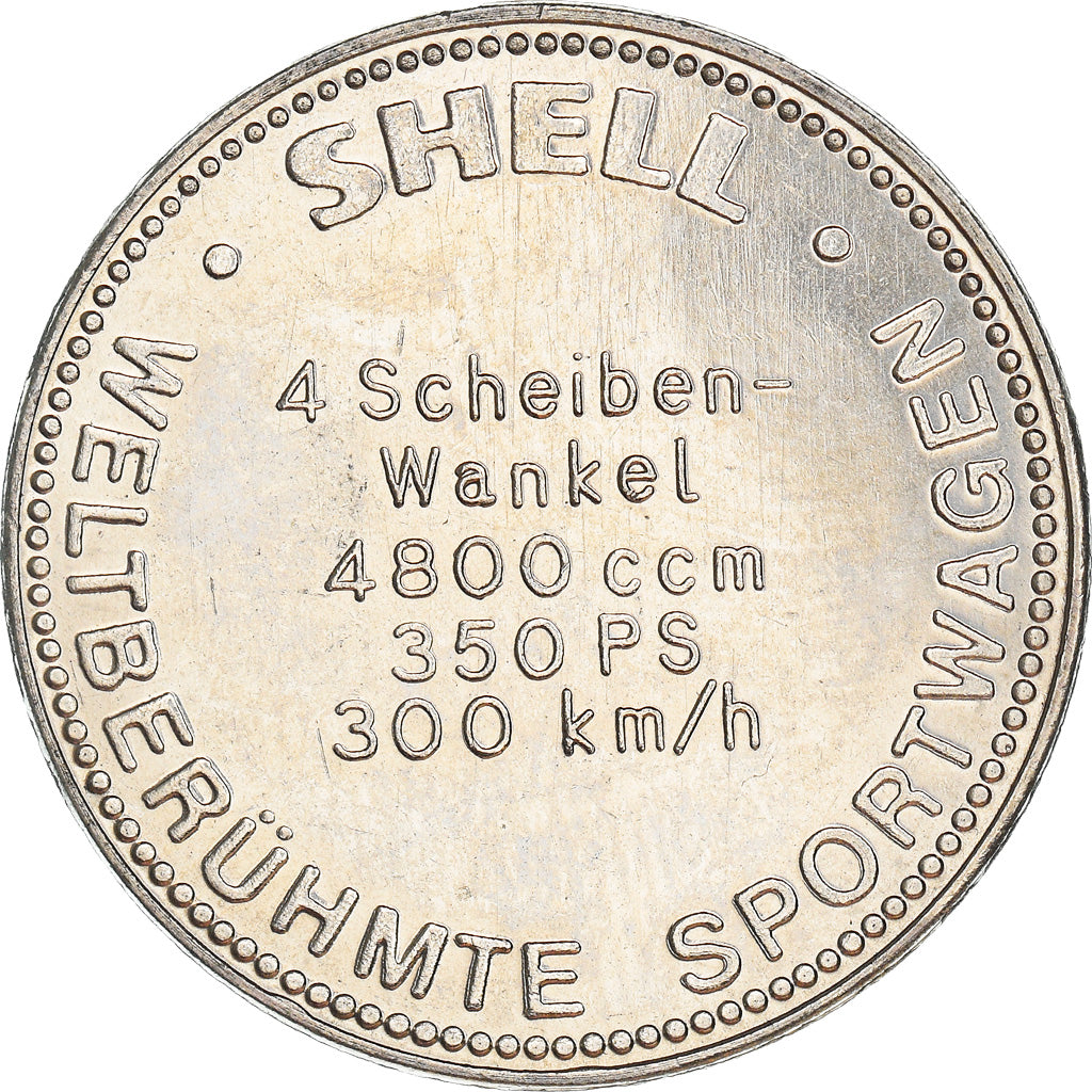 Germany, Token, Shell, Mercedes-Benz C111, Automobile, AU(50-53), Copper-nickel