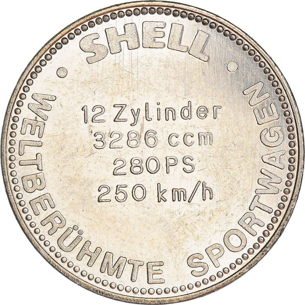 Germany, Token, Shell, Ferrari 275 GTB, Automobile, AU(50-53), Copper-nickel