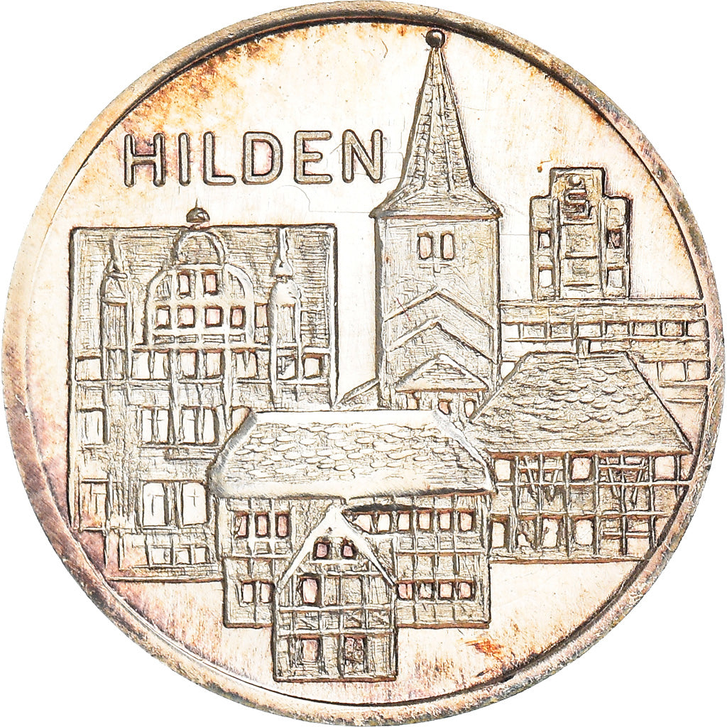 Germany, Token, Hilden, Geography, 1980, MS(60-62), Cupro-Aluminium