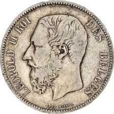Monnaie, Belgique, Leopold II, 5 Francs, 5 Frank, 1872, TB, Argent, KM:24