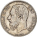 Moeda, Bélgica, Leopold II, 5 Francs, 5 Frank, 1872, VF(20-25), Prata, KM:24