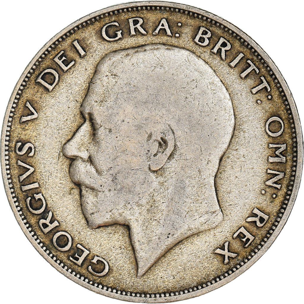 Coin, Great Britain, George V, 1/2 Crown, 1921, EF(40-45), Silver, KM:818.1a