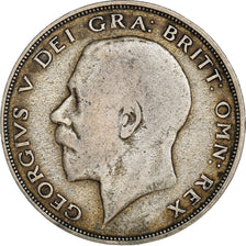 Coin, Great Britain, George V, 1/2 Crown, 1921, VF(30-35), Silver, KM:818.1a